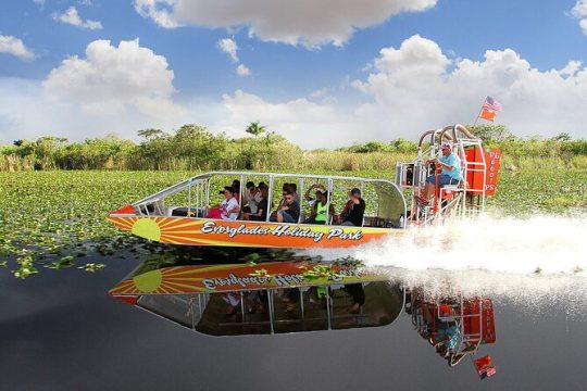 Florida Everglades Airboat Adventure plus Miami Biscayne Bay Cruise