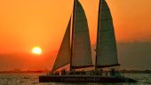 Perfect relaxing sunset cruise