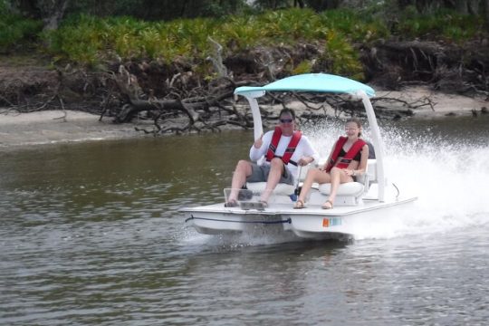 Drive your Own 2 Seat Fun Go Cat Boat from Collier-Seminole Park