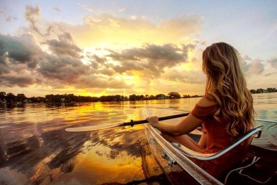 Clear Kayak Sunset Tour through The Winter Park Chain of Lakes