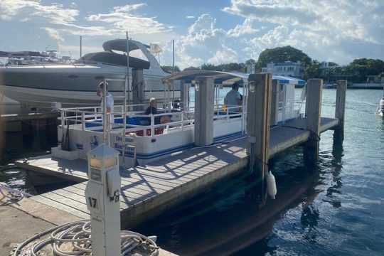 2-Hour South Beach Private Pontoon Boat with Captain at Sunrise or Sunset