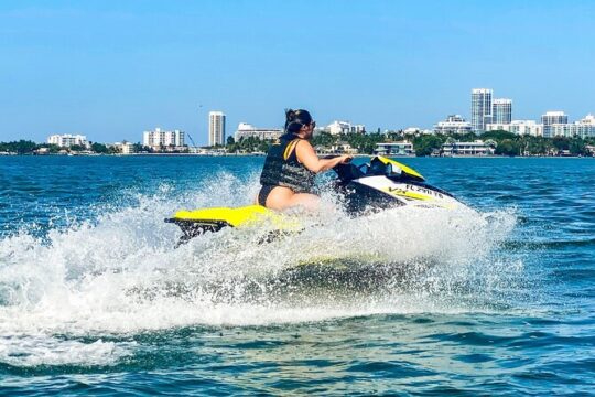 Miami Jetski Rental on Biscayne Bay for 60 mins