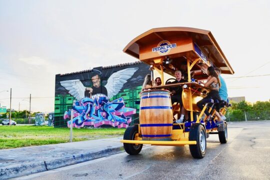 Pedal Pub Miami Wynwood Graffiti Bar Tour Private Ride